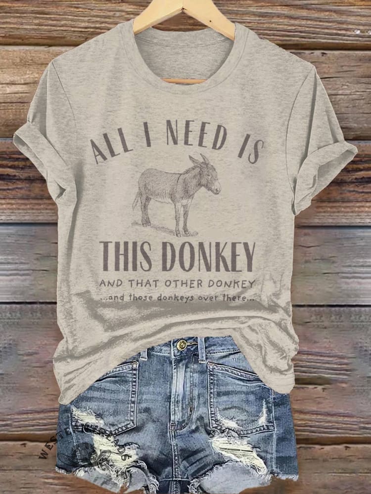 Donkey Print T-shirt