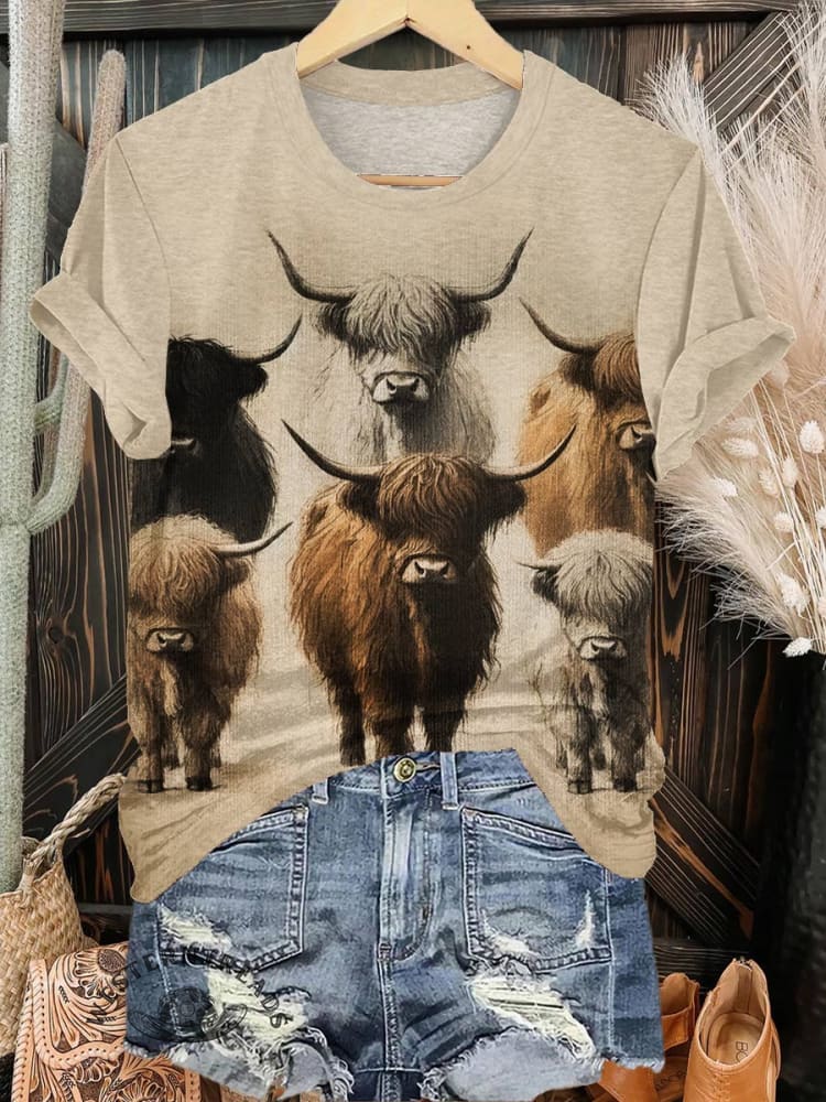 Cattle Print T-shirt