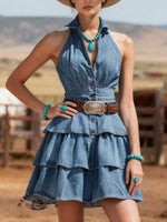 Women's Vintage West Aztec Print Dress