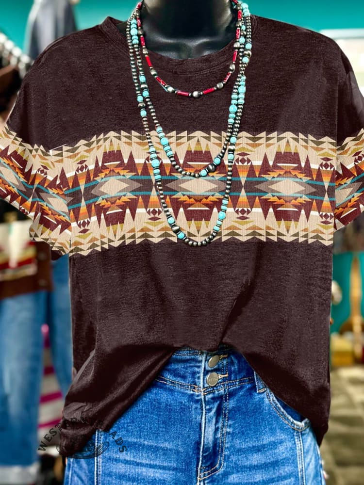 Aztec Print T-shirt