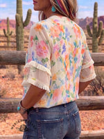 Vintage Art Comfortable Summer Fabrics Casual Shirt