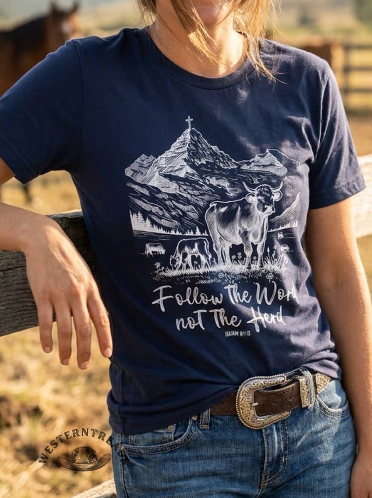 Western Christian Follow The Word Not The Herd Shirt