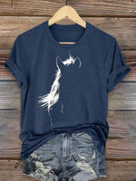 Vintage Horse Print T-shirt