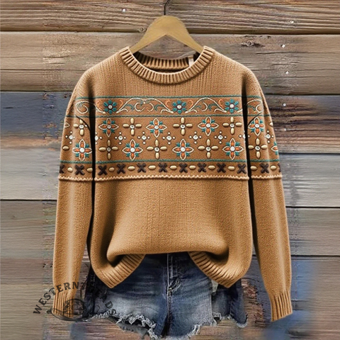 Retro Western Sweater