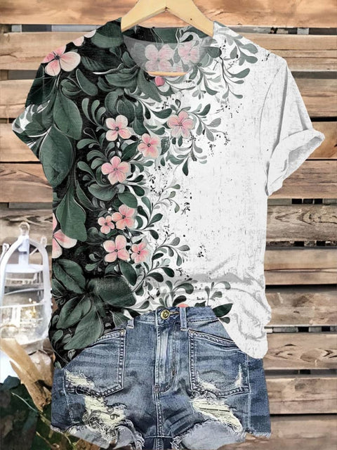 Flower Print T-shirt