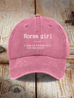 Horse Girl Printed Unisex Hat