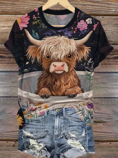 Cute Highland Cow T-shirt
