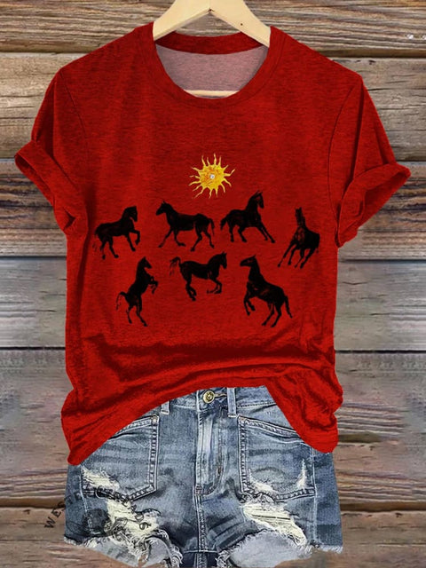 Horse Art Print T-shirt