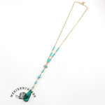 Classic Turquoise Long Beaded Necklace