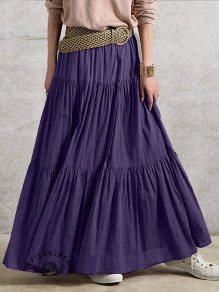 Women's Retro Pleated Skirt