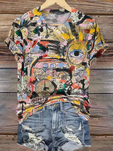 Psychedelic Graffiti Art T-shirt