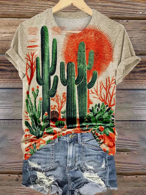 Cactus Print T-shirt