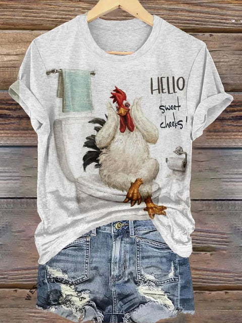 Chicken Print T-shirt