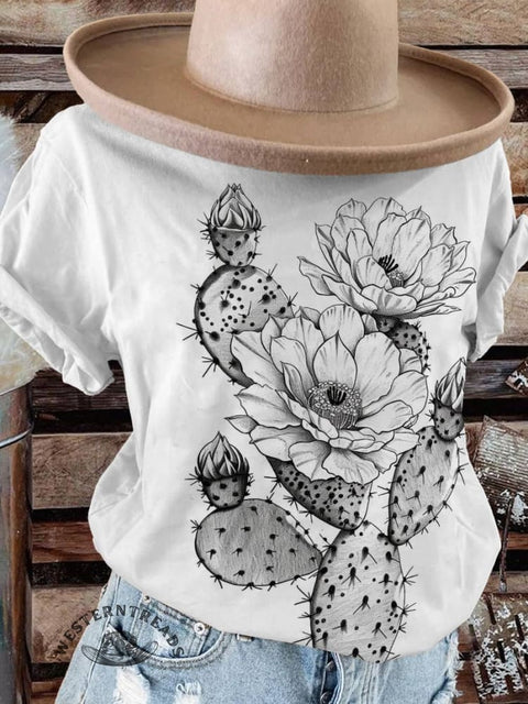 Cactus Art Print T-shirt