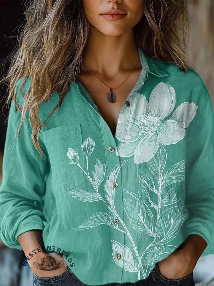 Flower Art Print T-shirt