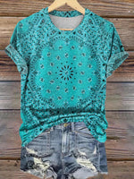 Bohemian Mandala Print T-Shirt