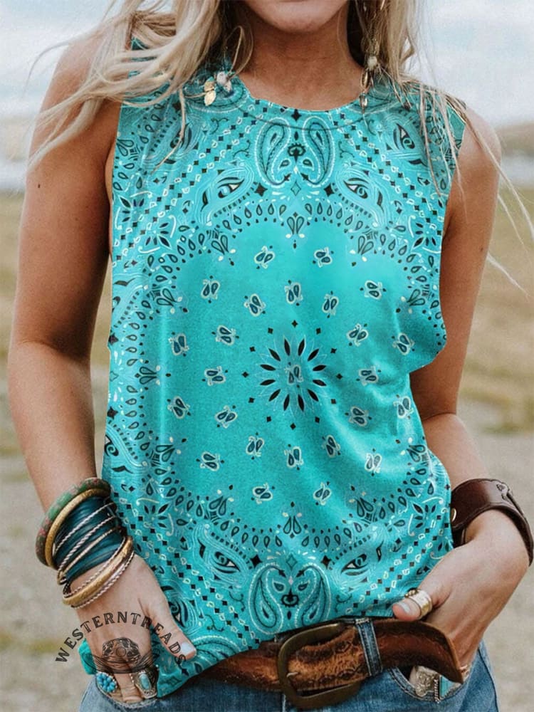 Bohemian Mandala Print T-Shirt