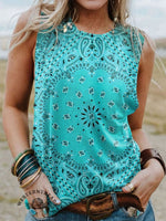 Bohemian Mandala Print T-Shirt