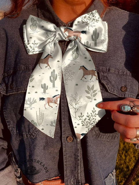 Wild West Horse Pattern ART Hairbow