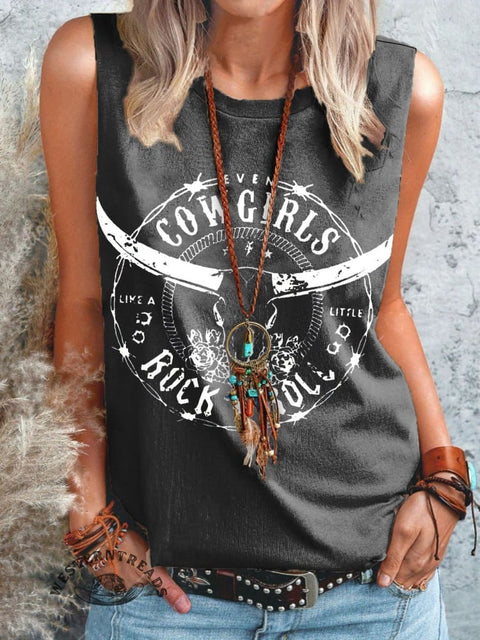 Women's Cowgirls Cowgirls Graphic Print Casual Tank Top