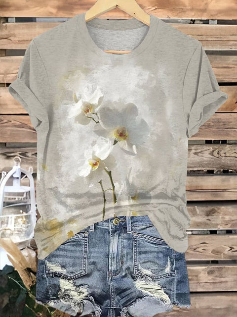Flower Print T-shirt