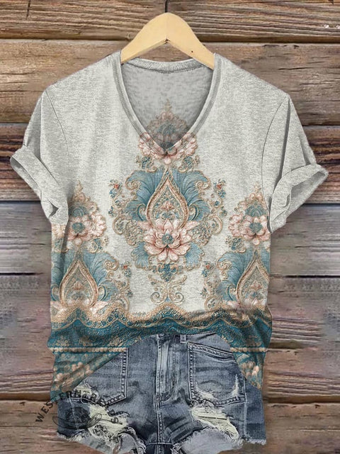 Women's V-neck Casual T-Shirt