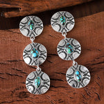 Vintage Ethnic Turquoise Earrings
