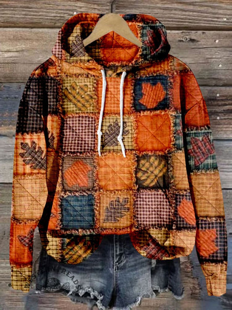 Thanksgiving Pumpkin Maple Leaf Casual Sweatshirt