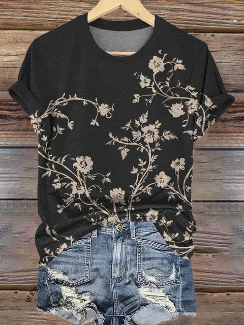 Flower Print T-shirt