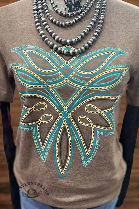 Contrast Boot Stitch T-Shirt