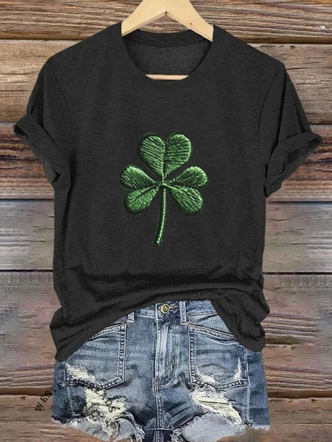 Women's St. Patrick's Day Printed Casual T-Shirt