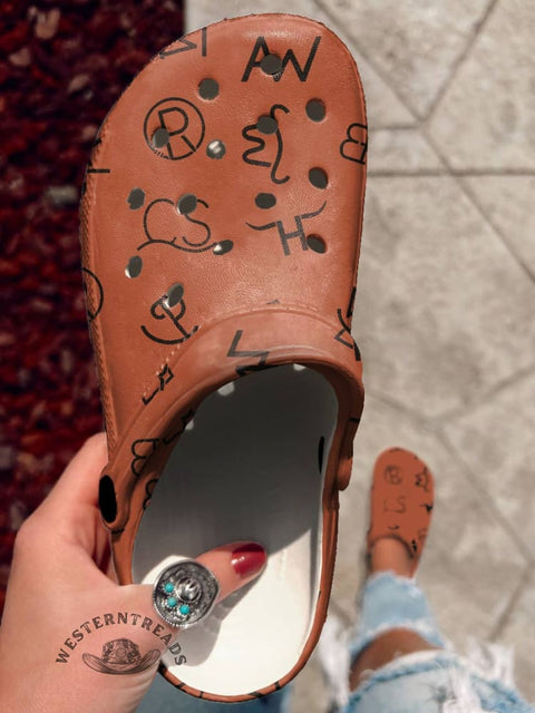 Cattle Brands Holey Clogs