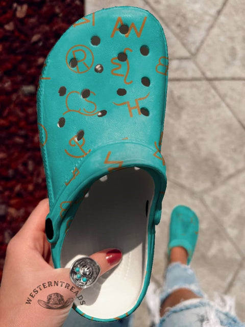 Cattle Brands Holey Clogs