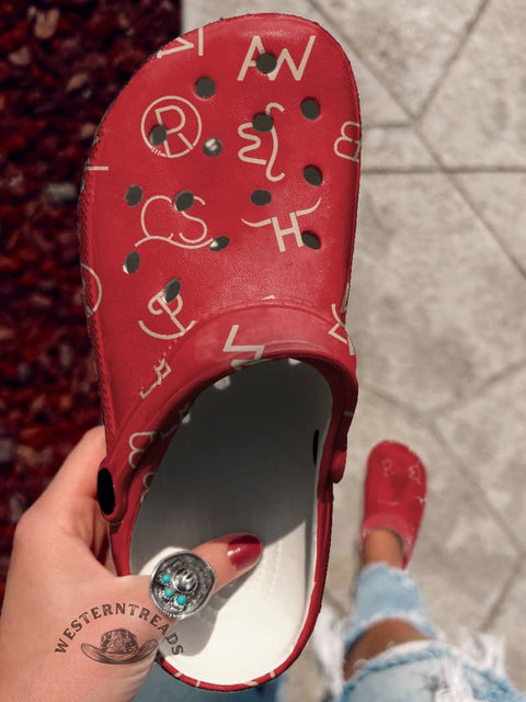 Cattle Brands Holey Clogs