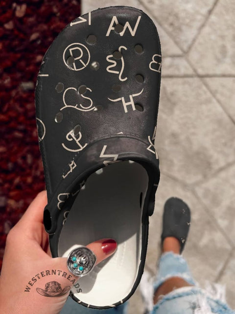 Cattle Brands Holey Clogs