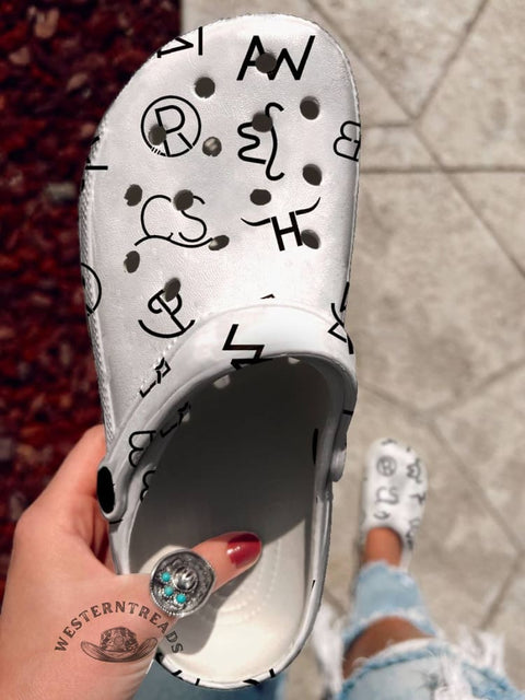 Cattle Brands Holey Clogs
