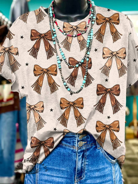 Brown Bow T-shirt