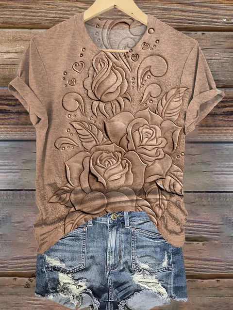 Rose PrintT-shirt