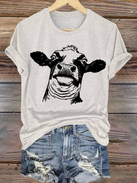 Cow Print T-shirt
