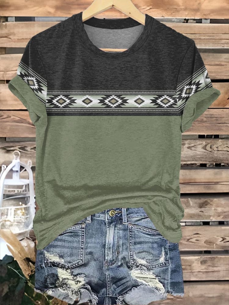 Aztac Green and Black T-shirt