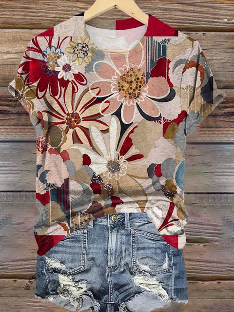 Flower Print T-shirt