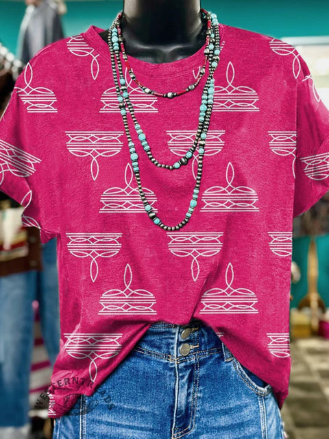 Classic West Boots Print T-shirt