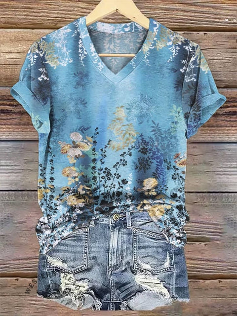 Blue Flower T-shirt