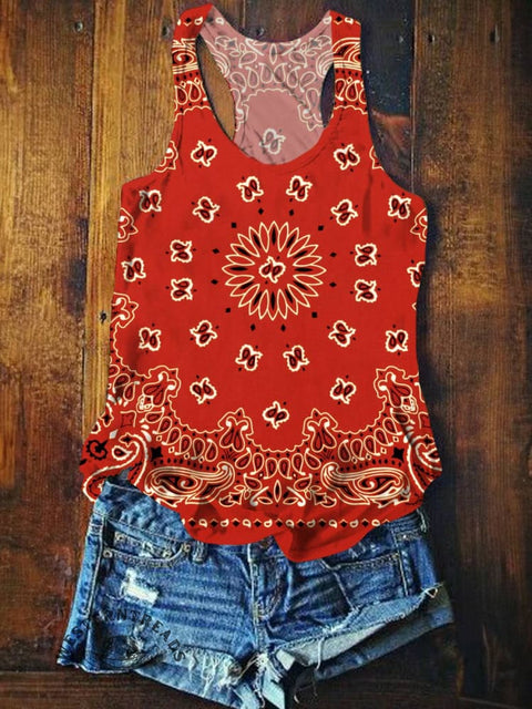 Women's Paisley Tank Top