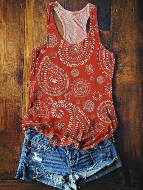 Women's Paisley Tank Top