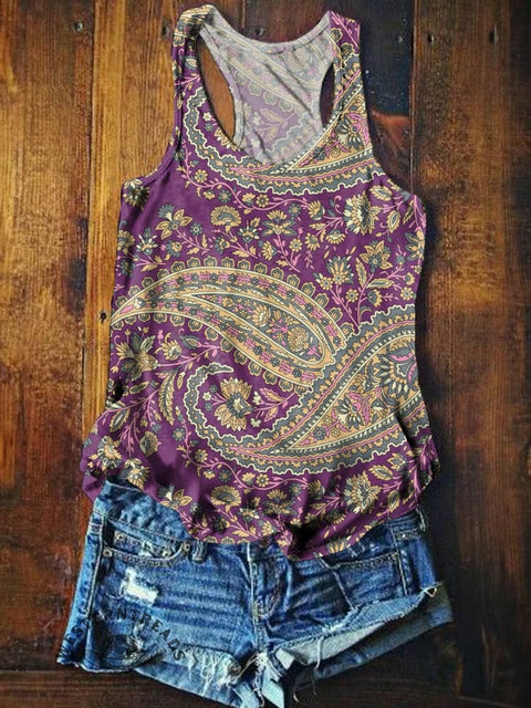 Women's Paisley Tank Top
