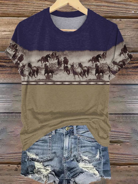 Horse Art Print T-shirt