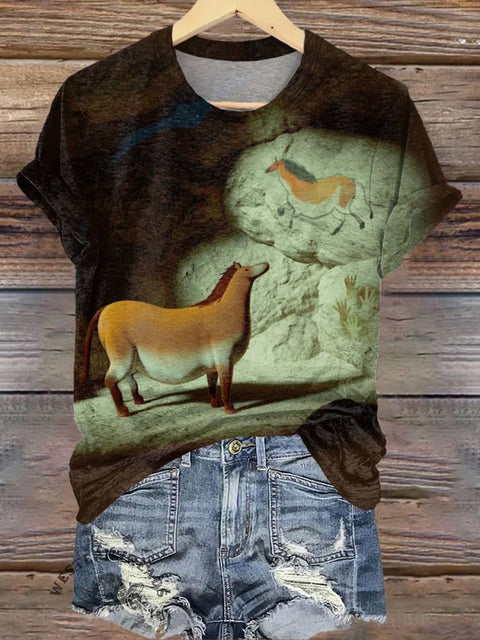 Horse Art Print T-shirt