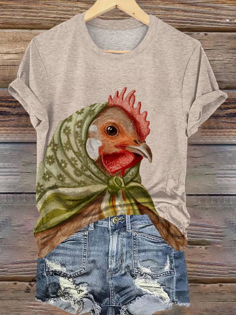 Chicken Print T-shirt