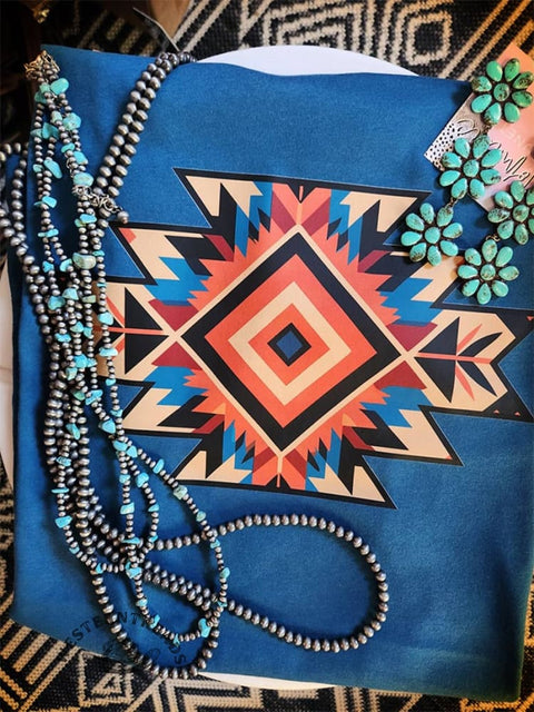 Classic West Aztec Print T-shirt